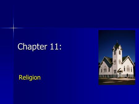 Chapter 11: Religion.