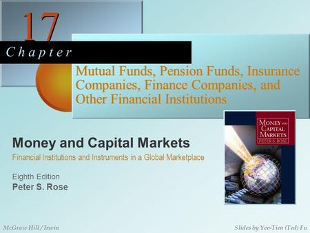 Money and Capital Markets 17 C h a p t e r Eighth Edition Financial Institutions and Instruments in a Global Marketplace Peter S. Rose McGraw Hill / IrwinSlides.