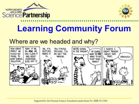 Learning Community Forum