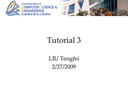 Tutorial 3 LIU Tengfei 2/27/2009. Contents Filters Configuration of parameters Momentum.