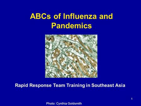 ABCs of Influenza and Pandemics