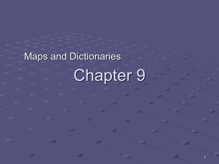 1 Chapter 9 Maps and Dictionaries. 2 A basic problem We have to store some records and perform the following: add new record add new record delete record.
