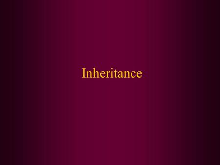 presentation on inheritance in java