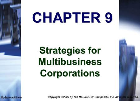 Strategies for Multibusiness Corporations