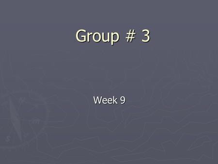 Group # 3 Week 9. Progress so far ► Writing the main program in PC ► Writing code in VB to interprets NMEA statement ► Design the interface for the program.