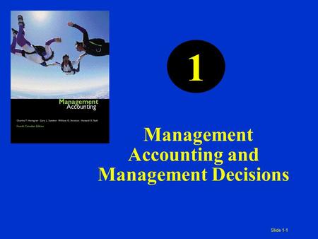 Management Accounting and Management Decisions