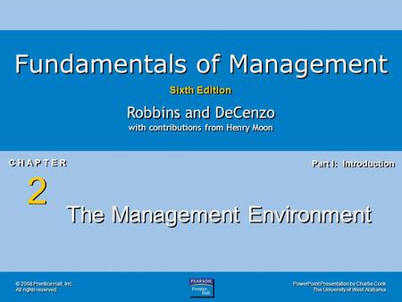 The Management Environment