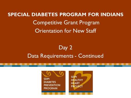 SPECIAL DIABETES PROGRAM FOR INDIANS Competitive Grant Program Special Diabetes Program for Indians Competitive Grant Program SPECIAL DIABETES PROGRAM.