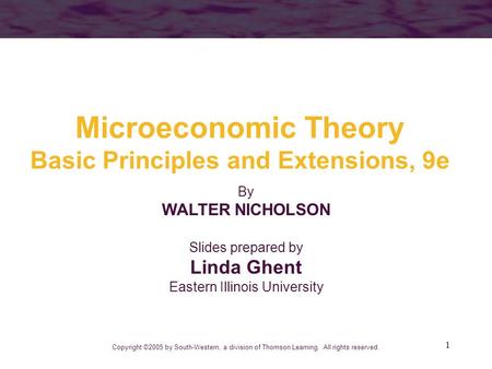 Microeconomic Theory Basic Principles and Extensions, 9e