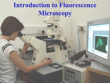 Introduction to Fluorescence Microscopy. Introduction to fluorescence microscopy Fluorescence Widefield Fluorescence microscopes Filters and Dichroics.