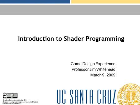 Introduction to Shader Programming