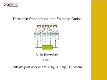 Threshold Phenomena and Fountain Codes