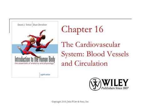 Chapter 16 The Cardiovascular System: Blood Vessels and Circulation