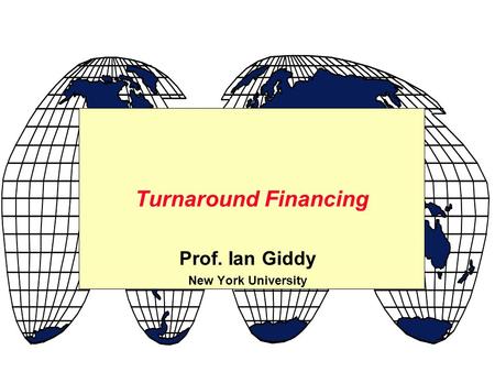 Prof. Ian Giddy New York University
