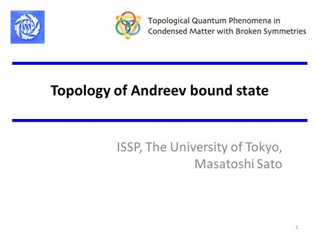 Topology of Andreev bound state