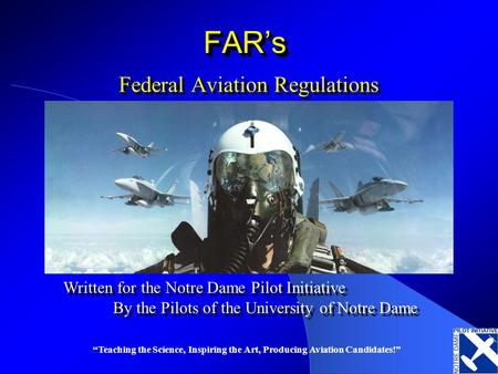 Federal Aviation Regulations “fun stuff”