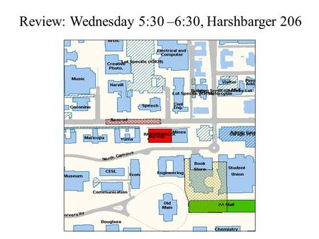 Review: Wednesday 5:30 –6:30, Harshbarger 206. Last Class Review Milankovitch Cycles –Precession –Tilt –Eccentricity Variations in CO 2 and Climate Using.