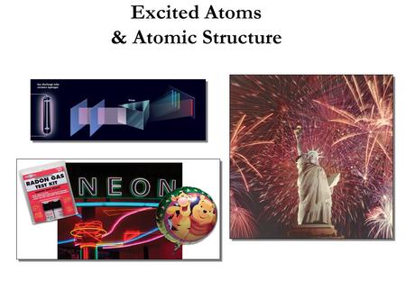 Excited Atoms & Atomic Structure. © 2006 Brooks/Cole - Thomson The Quantum Mechanical Picture of the Atom Basic Postulates of Quantum Theory 1.Atoms and.