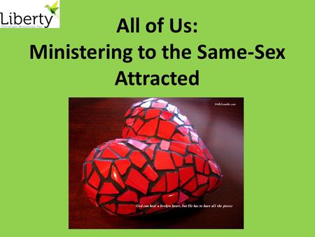 All of Us: Ministering to the Same-Sex Attracted.