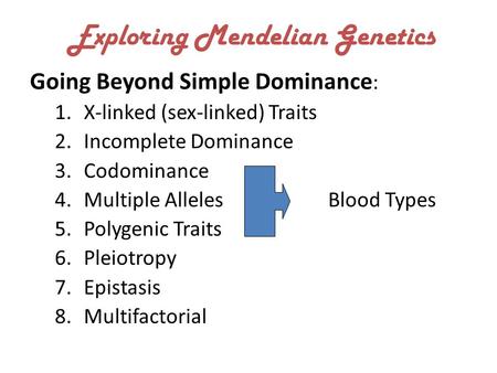 Exploring Mendelian Genetics