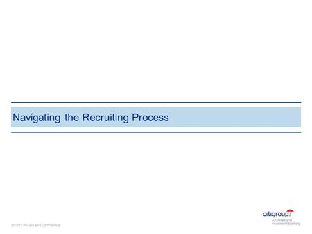 Navigating the Recruiting Process