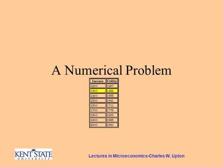Lectures in Microeconomics-Charles W. Upton A Numerical Problem.