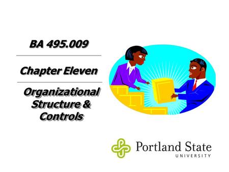 Organizational Structure & Controls Chapter Eleven BA 495.009.