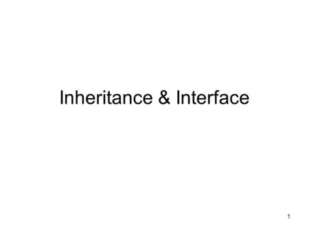 1 Inheritance & Interface. 2 Why Inheritance? Common properties? Methods to send congratulations to Employees and Customers Public Sub SendCongratulationsE(ByVal.