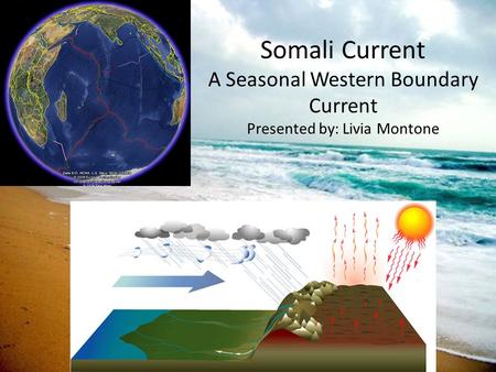 Somali Current A Seasonal Western Boundary Current Presented by: Livia Montone.