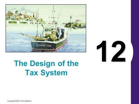 Copyright©2004 South-Western 12 The Design of the Tax System.