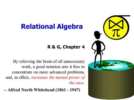 By relieving the brain of all unnecessary work, a good notation sets it free to concentrate on more advanced problems, and, in effect, increases the mental.