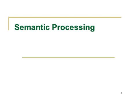 1 Semantic Processing. 2 Contents Introduction Introduction A Simple Compiler A Simple Compiler Scanning – Theory and Practice Scanning – Theory and Practice.
