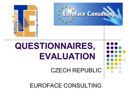 QUESTIONNAIRES, EVALUATION CZECH REPUBLIC EUROFACE CONSULTING.