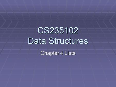 CS235102 Data Structures Chapter 4 Lists. Dynamically Linked Stacks and Queues (1/8)  When several stacks and queues coexisted, there was no efficient.