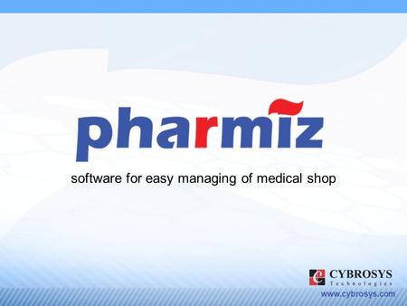 software for easy managing of medical shop