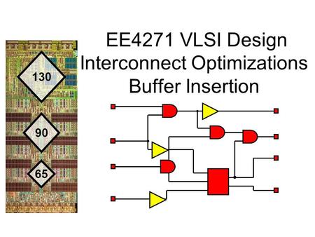 EE4271 VLSI Design Interconnect Optimizations Buffer Insertion.