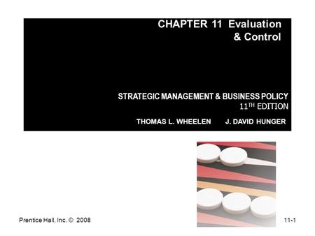 CHAPTER 11 Evaluation & Control