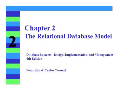 Chapter 2 The Relational Database Model
