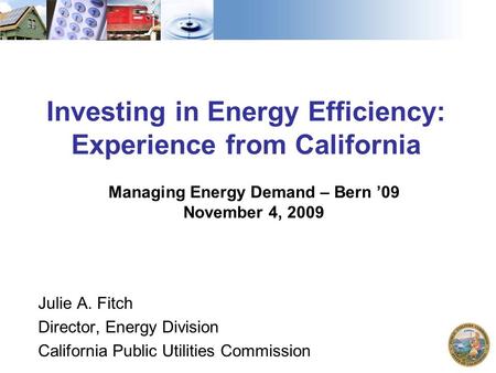 Investing in Energy Efficiency: Experience from California