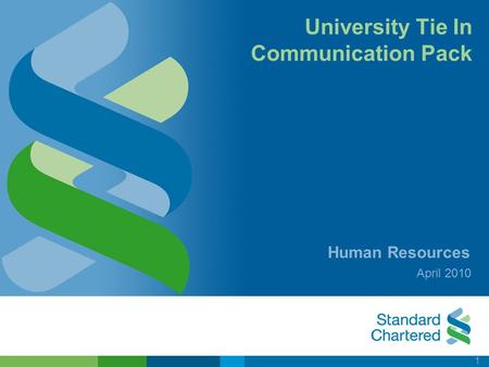 1 University Tie In Communication Pack Human Resources April 2010.