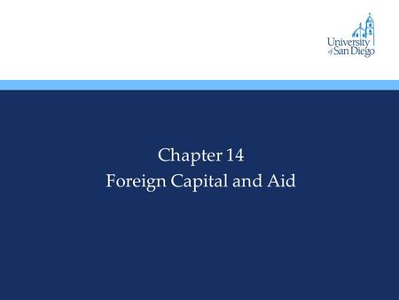 Chapter 14 Foreign Capital and Aid. Foreign Direct Investment Total resource flows consist of a)Portfolio investment b)Official flows c)Foreign Direct.