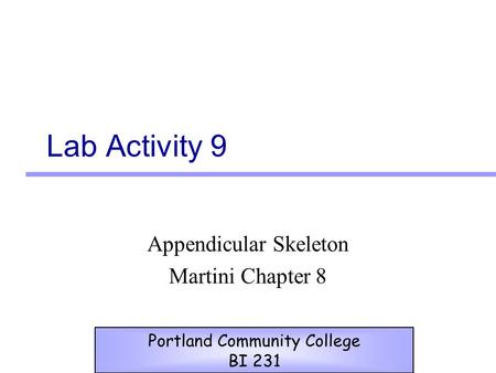 Appendicular Skeleton Martini Chapter 8
