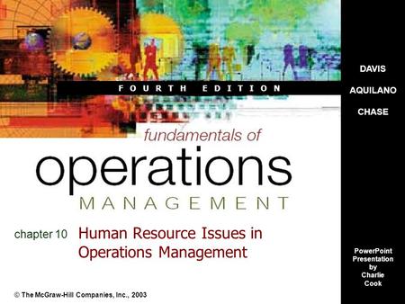 Human Resource Issues in Operations Management