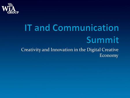 Creativity and Innovation in the Digital Creative Economy.