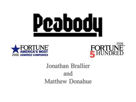 1 Jonathan Brallier and Matthew Donahue. 2 Company Overview.