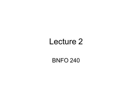 Lecture 2 BNFO 240. Perl online references