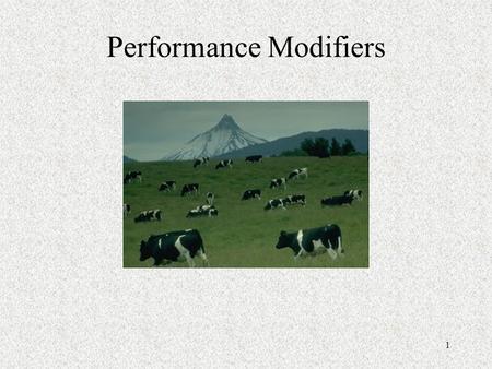 1 Performance Modifiers. 2 The Problem After the realization that animals had a need for protein supplementation the livestock industry was still trying.