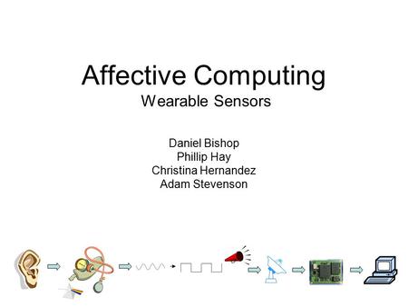 Affective Computing Wearable Sensors Daniel Bishop Phillip Hay Christina Hernandez Adam Stevenson.