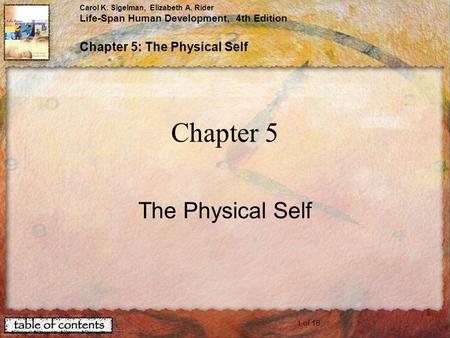 Chapter 5 The Physical Self.