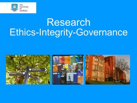 Research Ethics-Integrity-Governance. University Initiative:The Catalyst? ‘02 Good Research Practice Standards & Procedure to Investigate Potential Research.